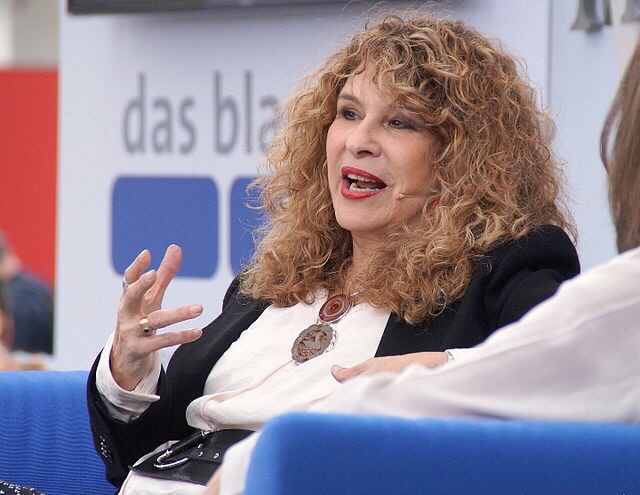 Gioconda Belli spricht auf der Leipziger Buchmesse über ihre Novelle „Mondhitze“. 2016